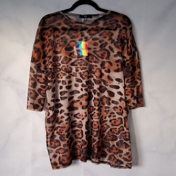 NWT - Missguided Animal Print Tshirt - Picture 1 of 6